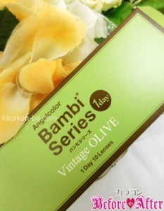 AngelColor 1day Bambi Vintage olive(エンジェルカラーバンビ ヴィンテージオリーブ)
