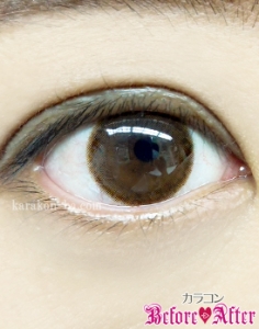 eyecloset(アイクローゼット)／BrightOrb(ブライトオーブ)カラコン装着画像すっぴん